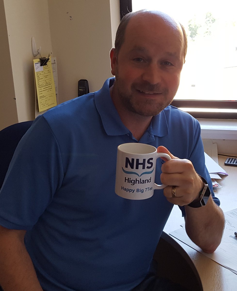 NHSHighland's tweet photo. A trio of #Raigmore #NHSHMugShot this evening with Stuart, Dave and Linda all supporting #NHSH7Tea #NHSH70 #NHSScot70 #TeamHighland #PICT #NursePractitioner #IBD #BedFlow https://t.co/TQ5ZpPa8F3