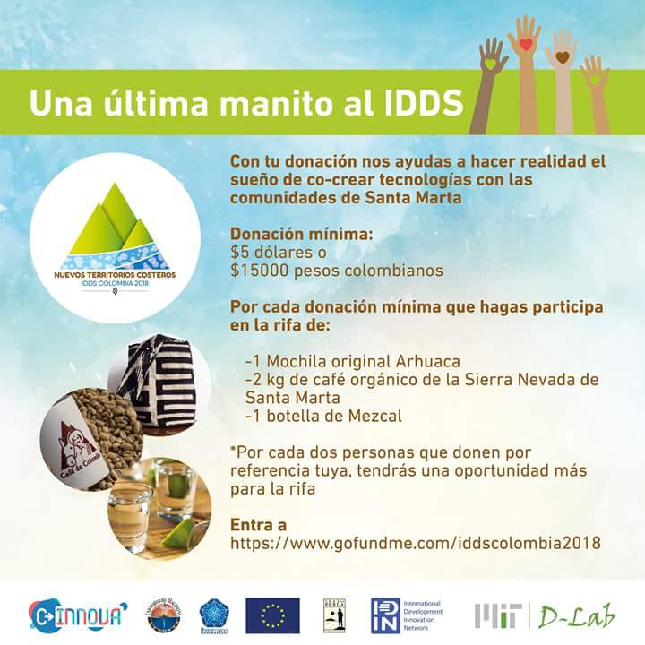 DIVERSACO's tweet photo. Dale una última manito al #IDDSntc!
Entra a https://t.co/yagLkeCFhl
Con tu aporte llegaremos a la meta. Además, cada 5 dólares o 15.000 pesos participarás en nuestra rifa internacional!
#cinnova #unimagdalena #traslaperla #invemar #daleunamanitoalidds #idds #humansofIDIN https://t.co/5SLIFmh9m2