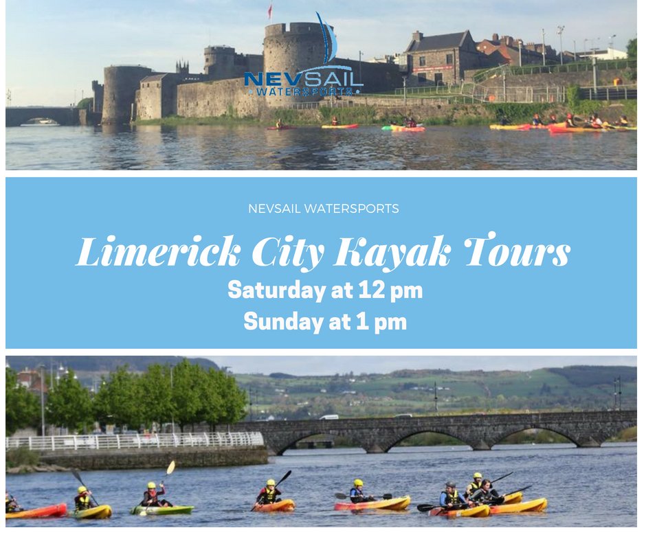 nevsail's tweet photo. ✴️ KAYAK TOUR THIS WEEKEND ✴️
.
Book a tour for Saturday at 12pm or Sunday at 1pm, call us on 0863308236.
All levels of experience catered for - beginners to advanced!
.
#kayaktour #weekendfun #kayak #rivershannon #ilovelimerick #instakayaking #canoeing https://t.co/8HcBPX7Wgg