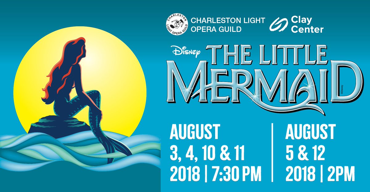 CRWOperaGuild's tweet image. Tickets are now available for our next production. Don't miss this classic Disney show the whole family is sure to love. @claycenter tickets.theclaycenter.org  #clogwv #littlemermaidCLOG