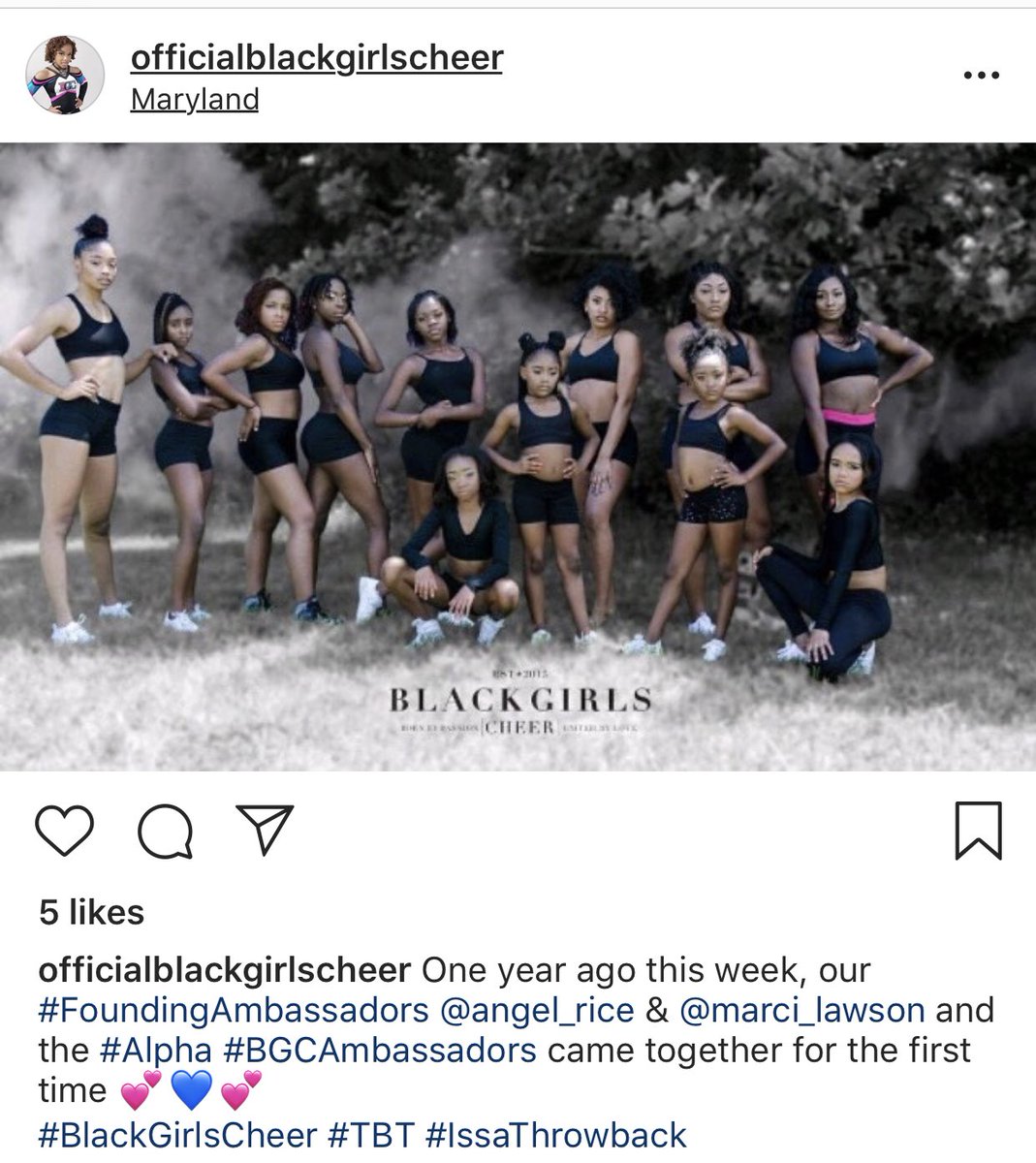 Blackgirlscheer's tweet image. Tbt.....history began here!!!! #issathrowback #blackgirlscheer #MelaninMagic #melaninpoppin