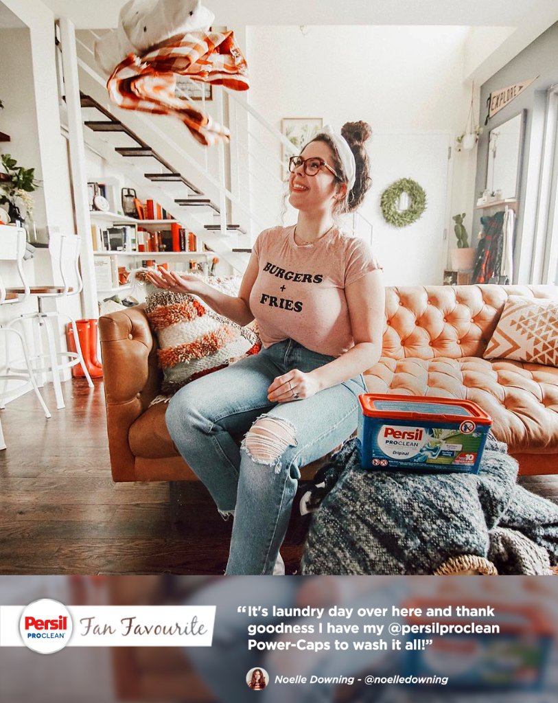 Our partner @NoelleBlog simplified her laundry day using Persil® ProClean® Power-Caps! Learn More: https://t.co/TLyivYIMI3 https://t.co/I9kmux6q5t
