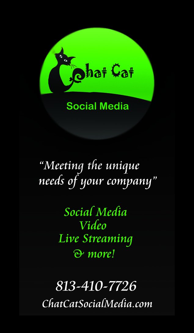 chat_media's tweet photo. Happy Tuesday! Chat cat is baaack! Our crew has been busy in several states with conventions, live streaming, &amp; promotional events. Whatever your branding needs we've got you covered! https://t.co/GGMqDcRTGs #Livestreaming #Video #Events #Promotion #Branding #Website #Socialmedia https://t.co/HDz9PDsbIJ