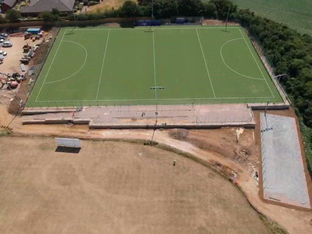 DFearnclssports's tweet photo. The new @DomoSportsGrass sand dressed Hockey Pitch by @CLSsport is looking great @morgansindallci #Hitchincriketclub site #HockeyPitch #sanddressed ๐ https://t.co/X5k3PhwrNf
