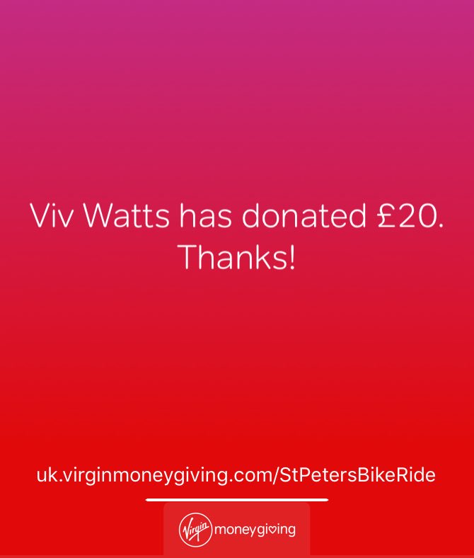 StPetersBike's tweet photo. Thank you Viv https://t.co/OuMQ93HOVc