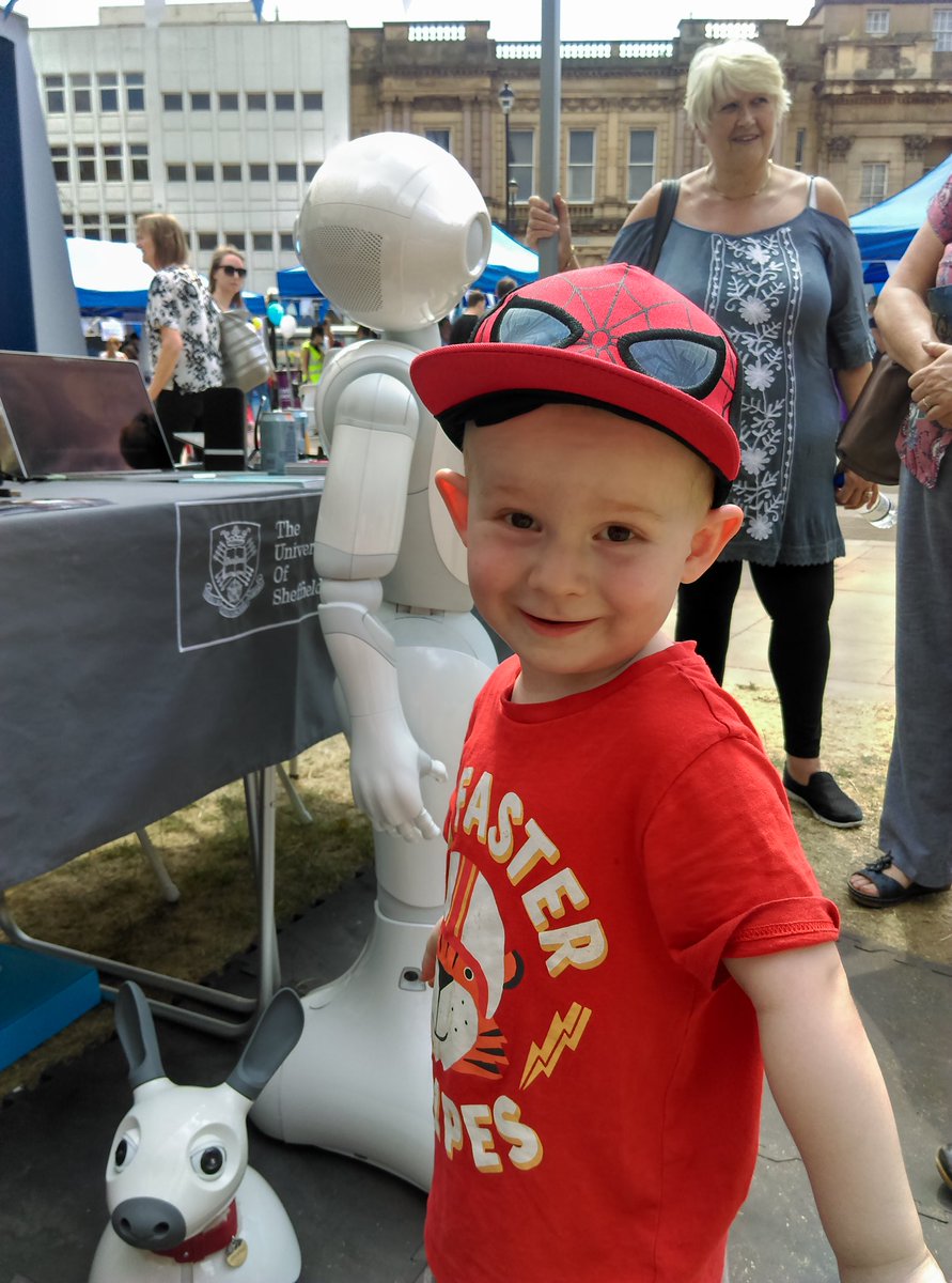 sashaslasher's tweet photo. Had a lovely time at @sheffcath for #nhs70 my son was amazed by the robots from @sheffielduni https://t.co/O6eECJfH3d