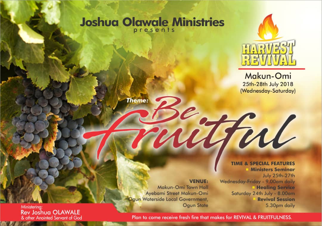 THCEpe's tweet image. WE SEEK TO BEAR FRUIT...
Brethren, pray for us, that the word of the Lord may have free course, and be glorified in Makun - Omi.