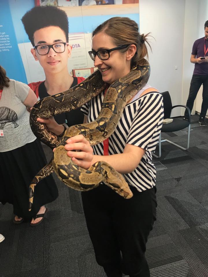 MariaJMoffatt's tweet photo. I'm scared of snakes. #faceafear for @TheBHF https://t.co/yeEwHr6fPk