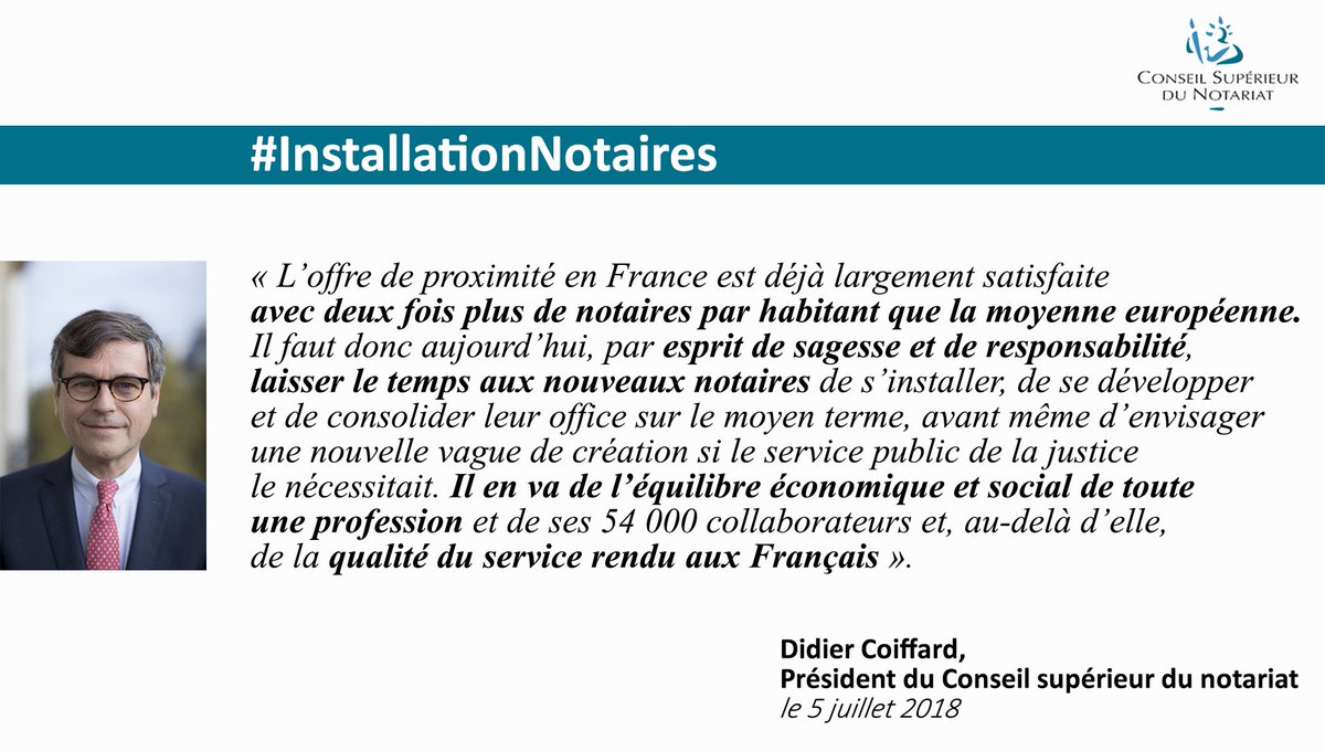 Notaires_CSN's tweet photo. #InstallationNotaires | D. Coiffard, Président @Notaires_CSN, consulté ce jeudi 5 juillet par l'@Adlc_ dans le cadre des travaux relatifs à l’élaboration d’une nouvelle carte #LoiMacron. Lire l'intégralité du communiqué ➡️https://t.co/4ISeNxxlHb https://t.co/xqnH8xARxc
