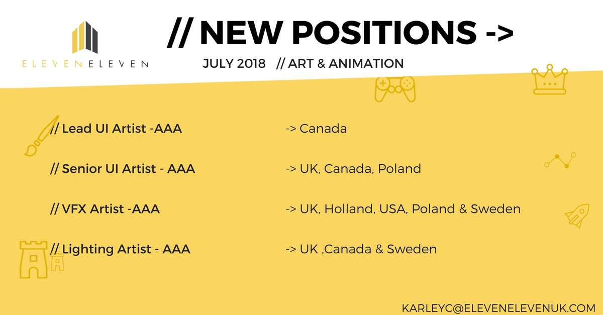 sofiahr11_11's tweet photo. CALLING ALL UI, LIGHTING AND VFX ARTISTS! Positions open working with some leading AAA studios across the globe! Get in touch or drop me an email if you're interested! #vfx #UI #AAAstudios #jobpost #exciting https://t.co/hU66xg81Ct
