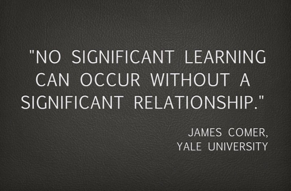 The magic happens when we balance instruction with building rapport. Make a conscious effort to know your students &amp; great things will occur!

#edchat #leadupchat #joyfulleaders #kidsdeserveit