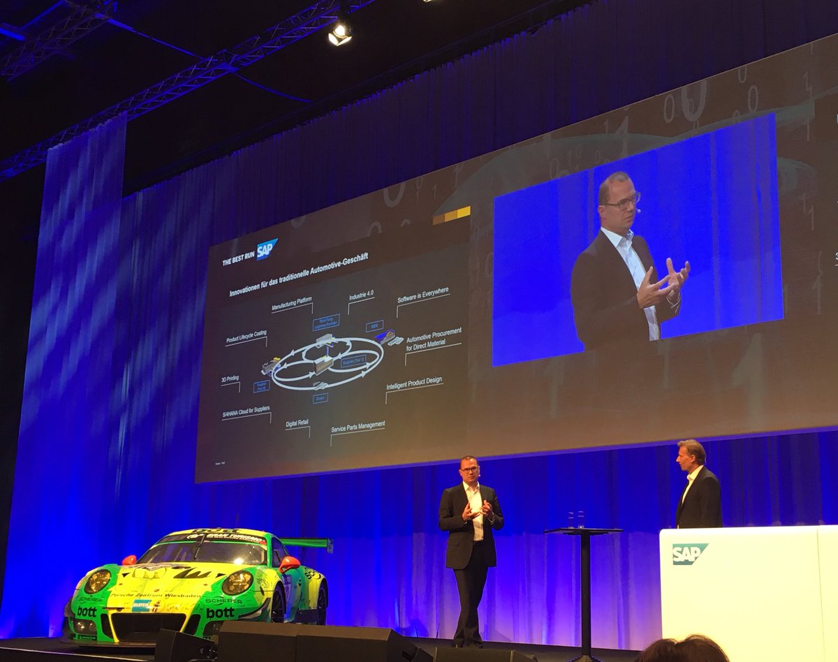 jb_lgd's tweet photo. That‘s a wrap - afternoon keynote in Wiesbaden: @StefanKraussSAP and @BrandStephan presenting ideas and services for #futuremobility and #automotive industries. https://t.co/Yuvb0a8ofR