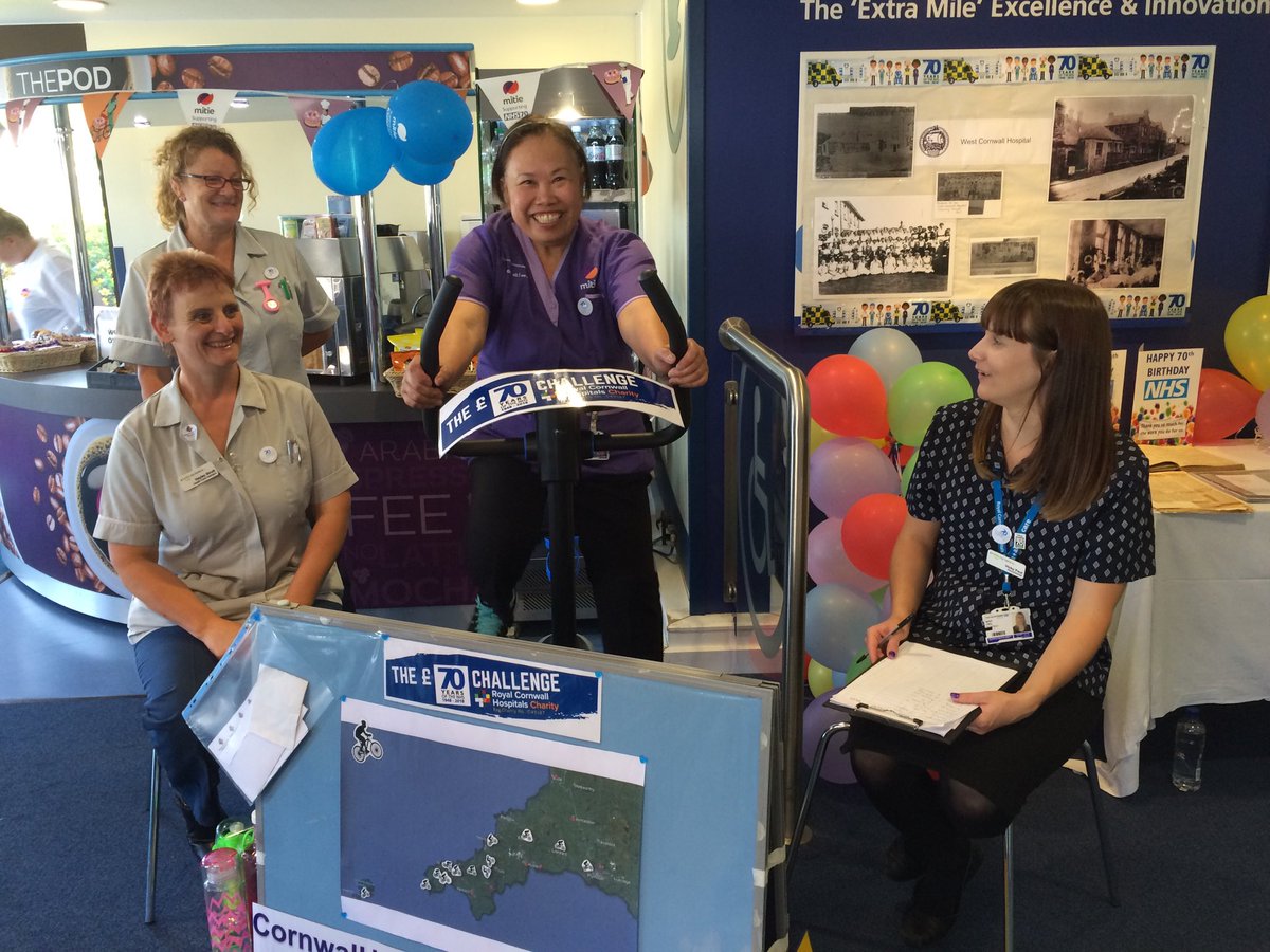 WCH OPD - using pedal power for their £70 NHS Challenge