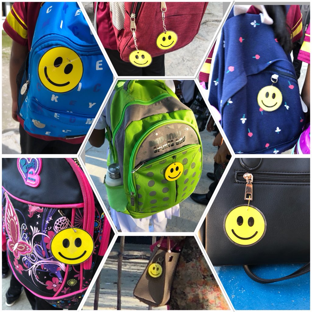 ish_ath's tweet photo. Backpacks and handbags
One single smiley.
A friendly family of smileys. 
One can't help but smile.😊 https://t.co/u1dphqF9TI