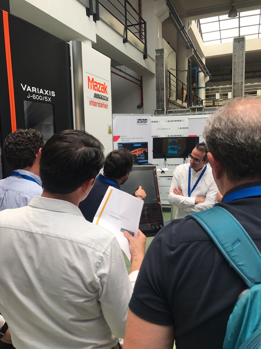 intermaher's tweet photo. Jornadas en directo de @aspromecorg con @intermaher @MazakEurope en Valencia.
Demostraciones prácticas #controlsmooth #cnc X del #centromecanizado #5ejes #variaxis j-600/5X de #intermaher #mazak https://t.co/VPr5Z2G7v4