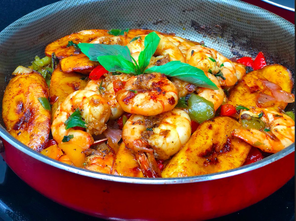 Plantain and Shrimps! Kindly follow me on IG: Dishes_by_q and subscribe to my YouTube Channel for more delectable dishes! #recipes #easyrecipe #FoodNetworkStar #food #tastemade