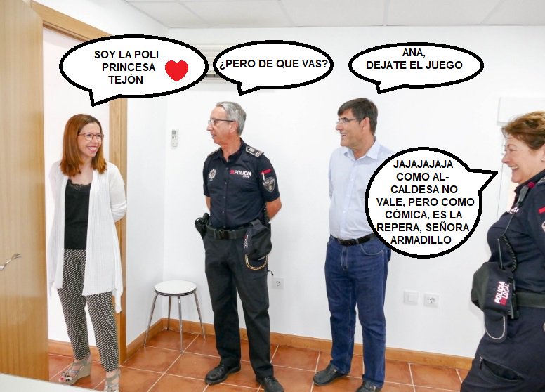 AnaBLaTejon's tweet photo. Ayer inauguraMOS lo de LA poli en EL oeste de MI litoral. UNA gente maravillosa NUESTROS policias, que velan por NUESTRA seguridas con muchas muchas #gANAs
#GUAY #Divina #PSOETejon #Humilde #Noble #Preparada #ATopeDePower #Lista #Margaritas #PeloLacio #ALCALDESA https://t.co/hyTWGDbbEG