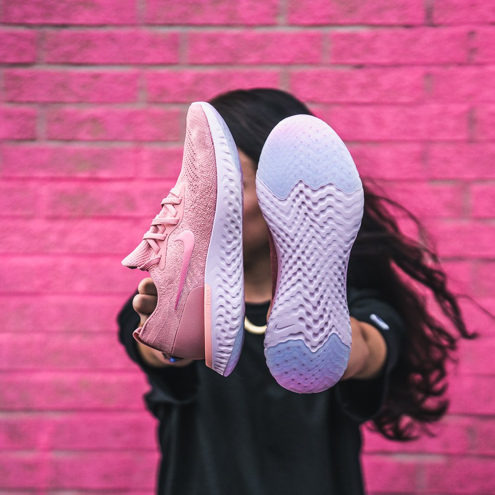 women's nike epic react flyknit rust pink
