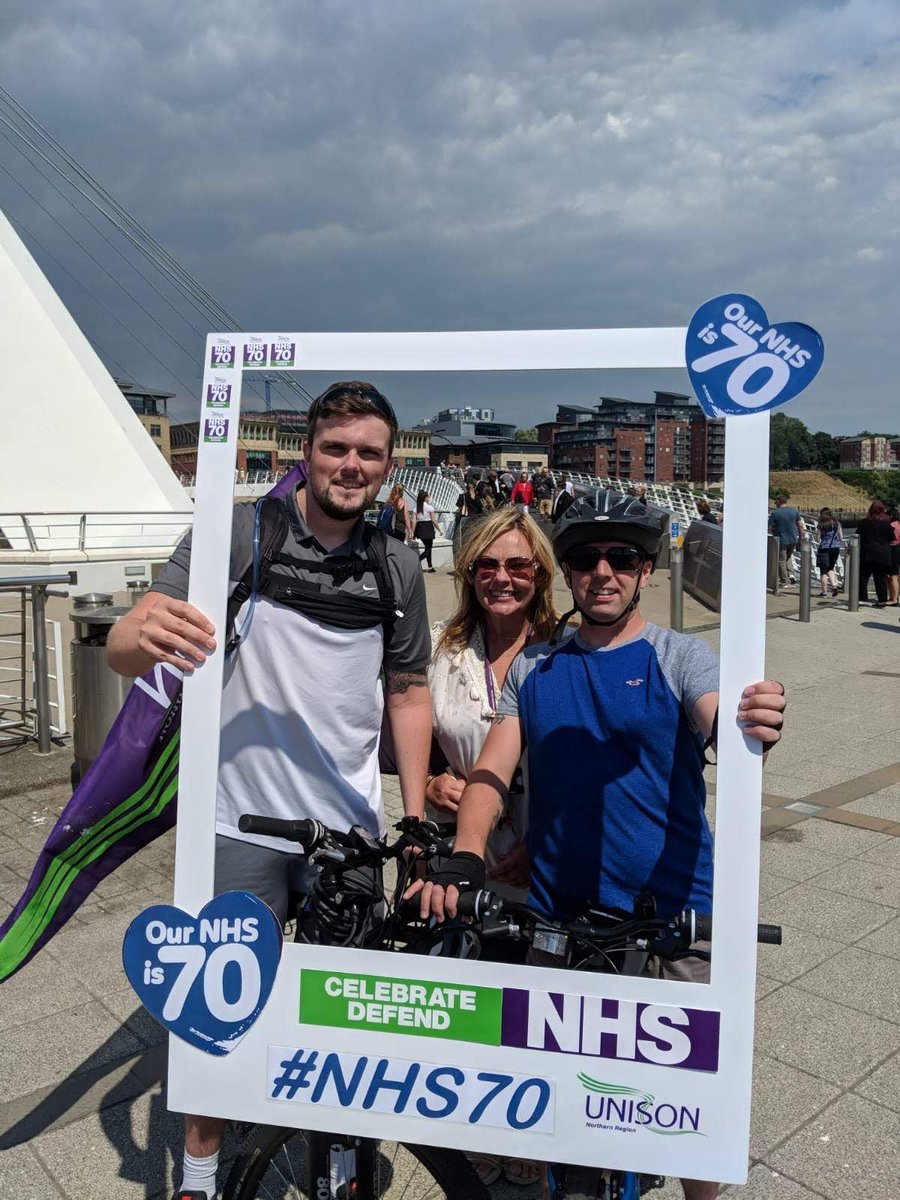 NorthernUNISON's tweet photo. Fantastic #UNISON rally celebrating #OurNHS70 birthday at #BalticSquare today. We did the #NHS proud #NHS70 https://t.co/YBHA1zxGl4