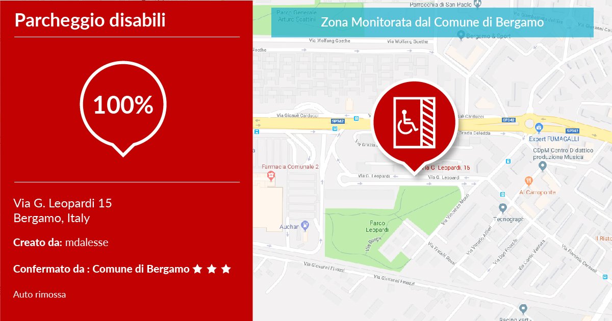 1safeapp's tweet photo. Anche il @ComunediBergamo tutela i disabili con 1SAFE!
#1safe #1safeapp #zonamonitorata #sicurezzapartecipata #crowdalerting https://t.co/7U0pzC7jyX