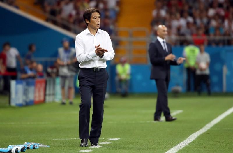 Reuters's tweet photo. Japan not to extend Nishino contract after World Cup exit https://t.co/5CXWOGYKuW https://t.co/mYPjCHfEW9