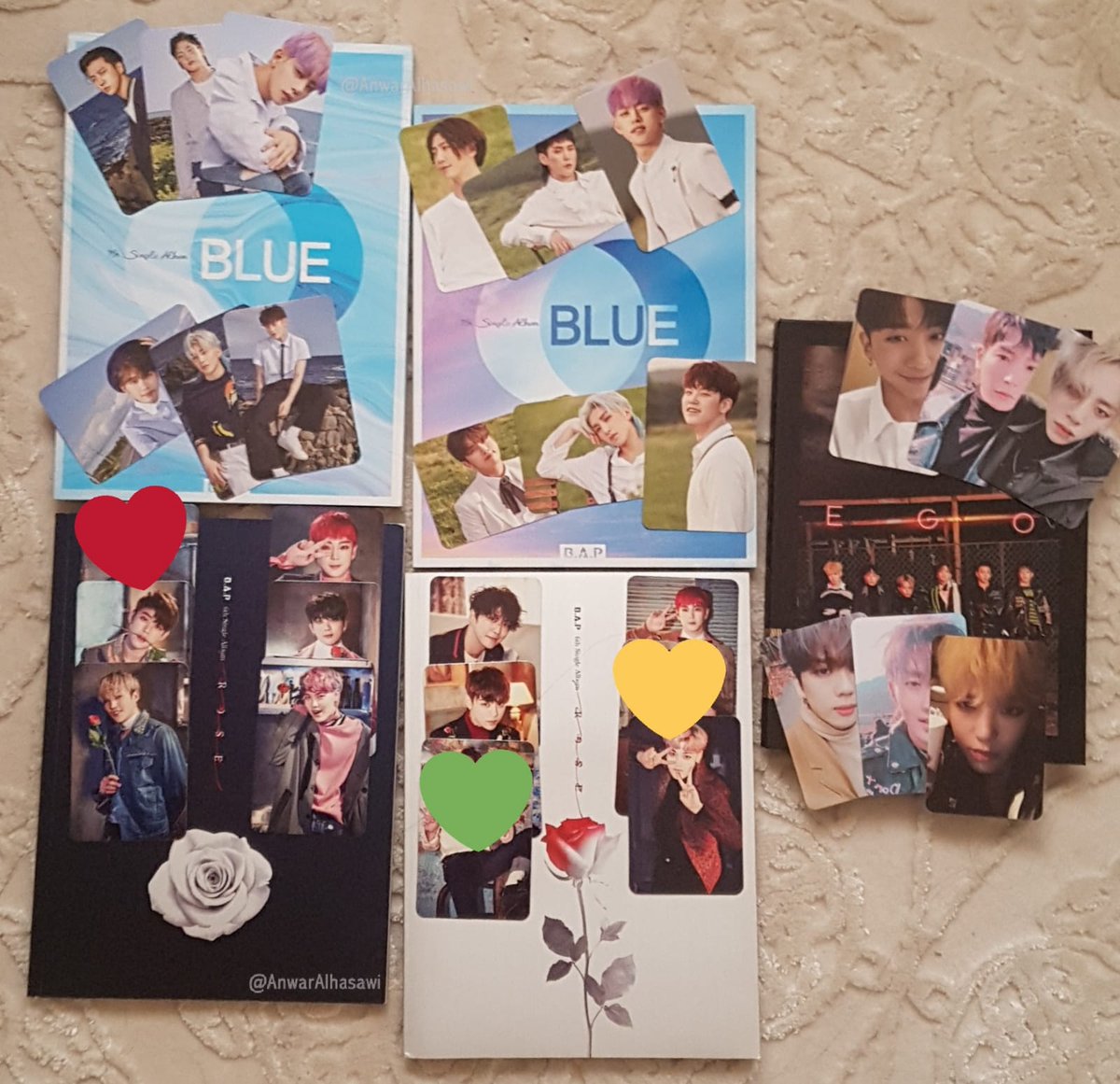 AnwarAlhasawi's tweet photo. [❗ 1st B.A.P GIVEAWAY❗] 

- Winner will get to choose one of the following albums with a photocard of choice: (1) Rose Ver. A or B (2) Blue Ver. A or B (3) Ego.

- For: BABY❤ (Worldwide).
- RT to enter.
- Ends: July 12th (BST). https://t.co/RcUiP4OzSL
