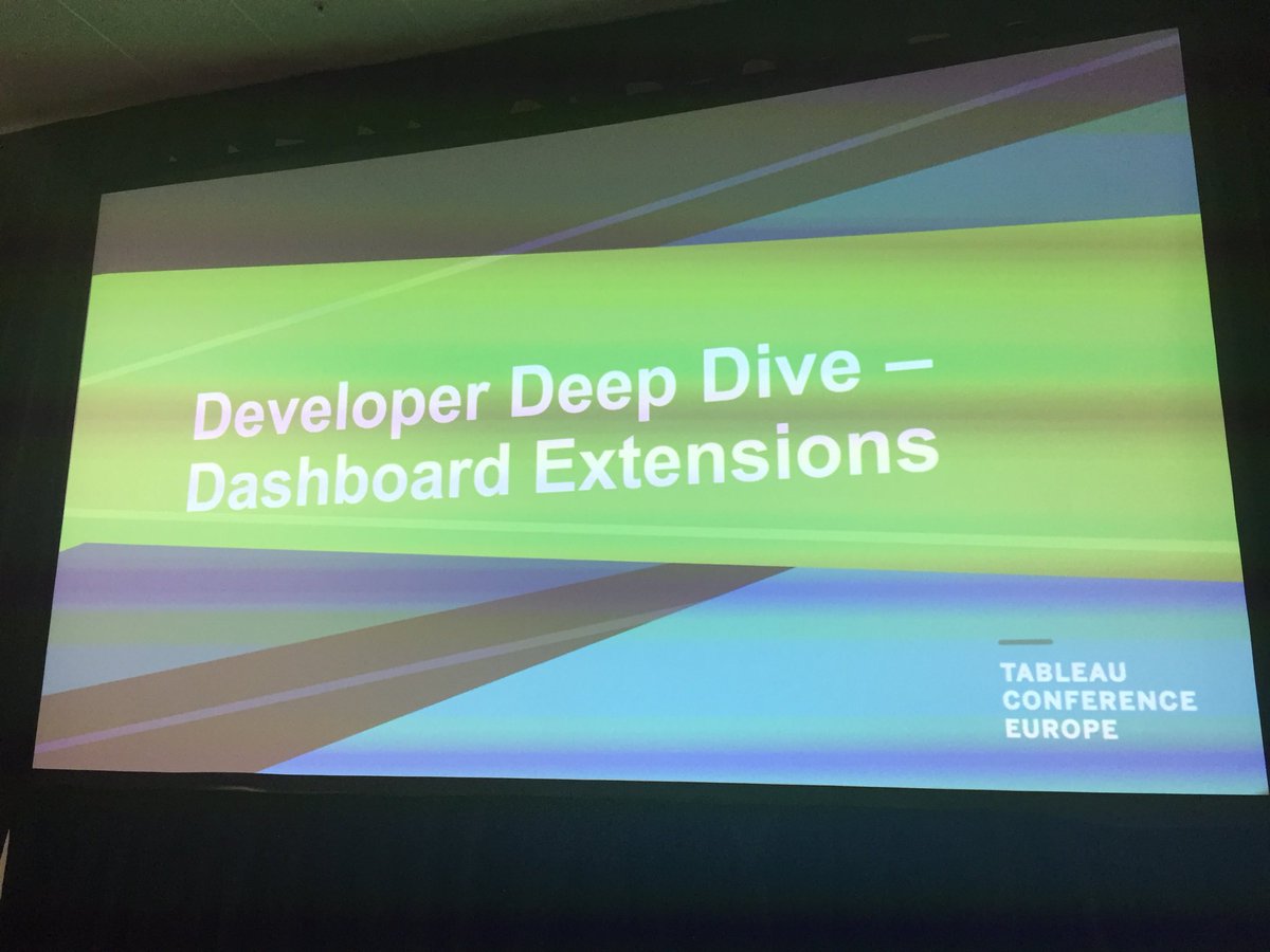 Next up @ #tc18europe - Dashboard Extensions - Developer Deep Dive. I have a feeling this one’s going to be popular 😀