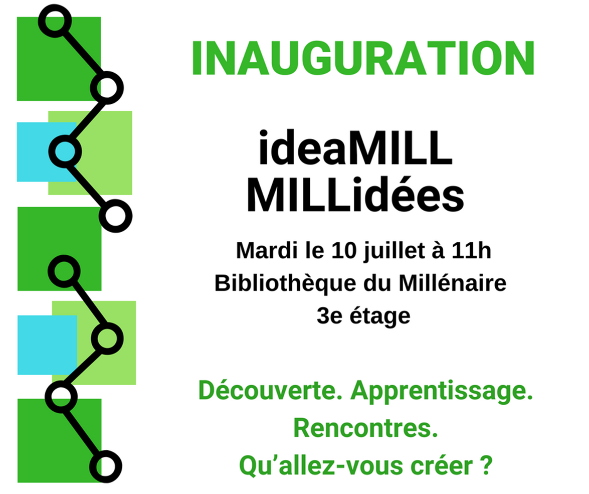 wpglibrary's tweet photo. Join us for the IdeaMILL maker space Grand Opening at Millennium Library on July 10 at 11am! https://t.co/5wLgKwvcXJ https://t.co/c91cWCLpRJ