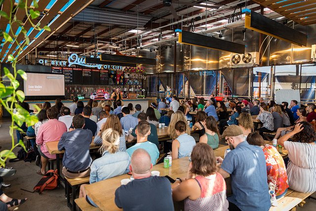 CM_Austin's tweet photo. Photos from our #CMcraft talk with Evan Voyles & music by @EricBettencourt are up. Thanks @Manny_Pandya for the great shots: https://t.co/xsybijqNSv #CMATX https://t.co/ns7XaXMqQL