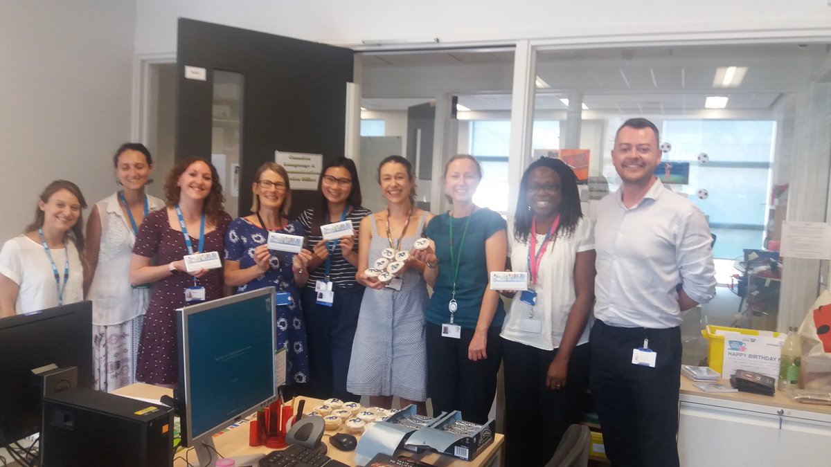 HelenUnsworth5's tweet photo. SLTs in Camden Language and Communication Service. Happy #NHS70 . Enjoy the treats! @WhitHealth @S_HarringtonNHS @johnsonmich18 @SarahHa88622902 https://t.co/pUZXplLMvh