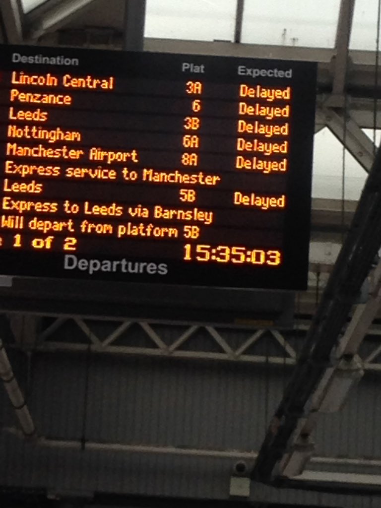 LjaEllen's tweet image. Classic site that most British rail travelers meet on a daily basis #unbelievable #railchaos #sickofraildisruption #EnoughIsEnough