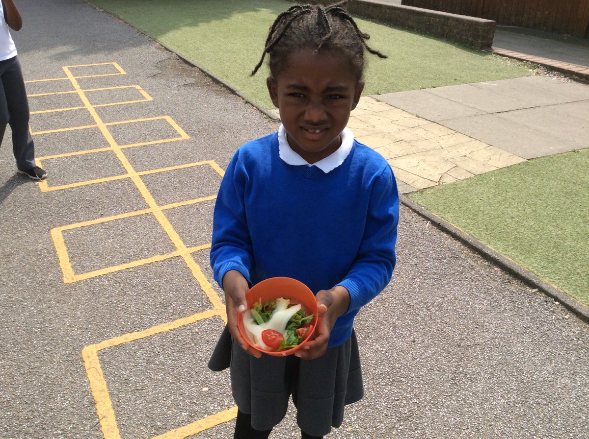 Play-time salad making and tasting session !!!