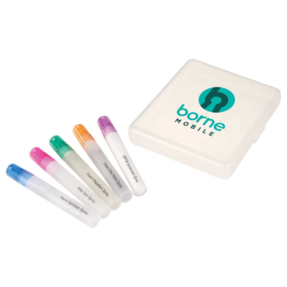 ToPromotions's tweet image. The Outdoor Wellness Set is a must have for the summer! This set includes hand sanitizer, SPF30 sunscreen, after burn spray, insect repellent and after bite spray. Call now to place your order today! (724) 837-2535📞 #new #trends #customize #promotionalproducts #promotionalgifts