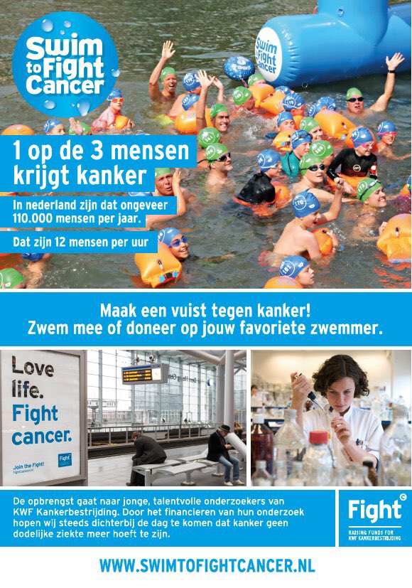 Met nog ruim 2 maanden te gaan hebben inmiddels 75 zwemmers zich aangemeld voor Swim to Fight Cancer Apeldoorn. Sluit je ook aan en zwem mee in de strijd tegen kanker. Aanmelden kan via apeldoorn.swimtofightcancer.nl