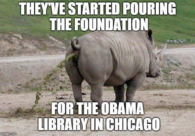 gee_texan's tweet photo. #Obamaslibrary #Hussein #Obama #Chicago #library 😂 https://t.co/GfLAgtvb0j