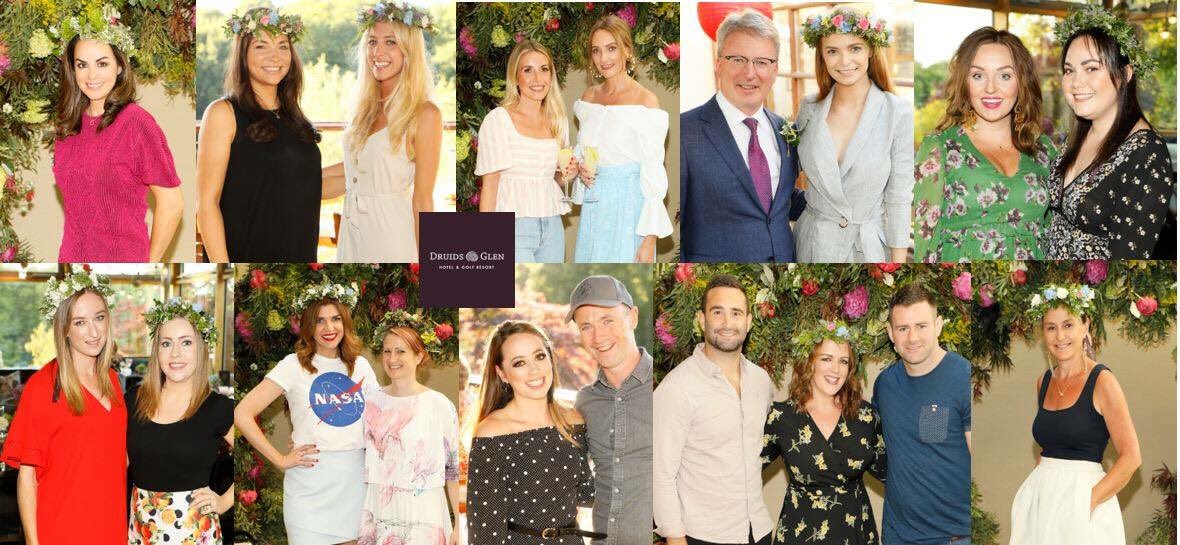 fleishmanIE's tweet photo. #TBT to a lovely evening celebrating @druidsglen new Garden Rooms &amp; Bar. Flower crowns, summer tunes and delicious food  marked the longest day of the year! #DruidsSummer https://t.co/m4ADIMtxgr