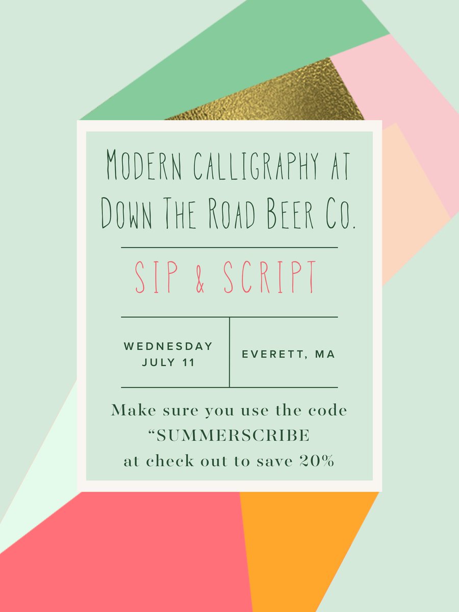 DTRBrewery's tweet photo. Your handwriting could use some work. This Wednesday, we can help.
Use the code SUMMERSCRIBE for 20% off! https://t.co/cHoHm2FhYI #SipandScript https://t.co/jwp2esOeJB