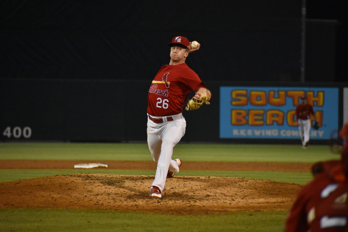 GoPBCardinals's tweet photo. Closer Will Latcham has been promoted from Advanced-A Palm Beach to Double-A Springfield! In his last 14 appearances, the righty threw 19 innings, allowed just three runs and struck out 26 batters! https://t.co/duGJrbUjyy