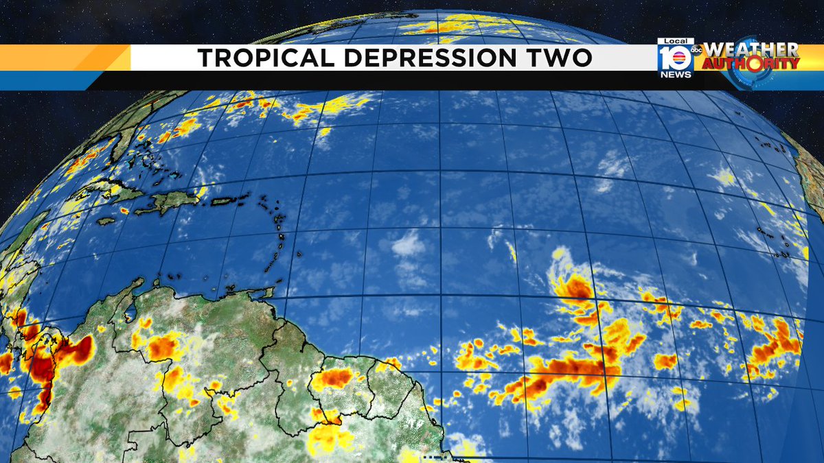 Here's the satellite loop of TD2 in the eastern Atlantic. https://t.co/tKejmZIa97