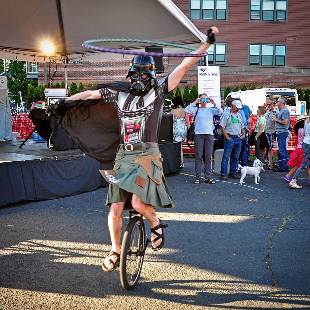 TheUnipiper's tweet photo. The dark side of the force is a pathway to many abilities, some consider to be...unnatural.
#TBT to @filmedbybike Street Party 2016
#Portland #KeepPortlandWeird #PDX https://t.co/da9TlrNHSN