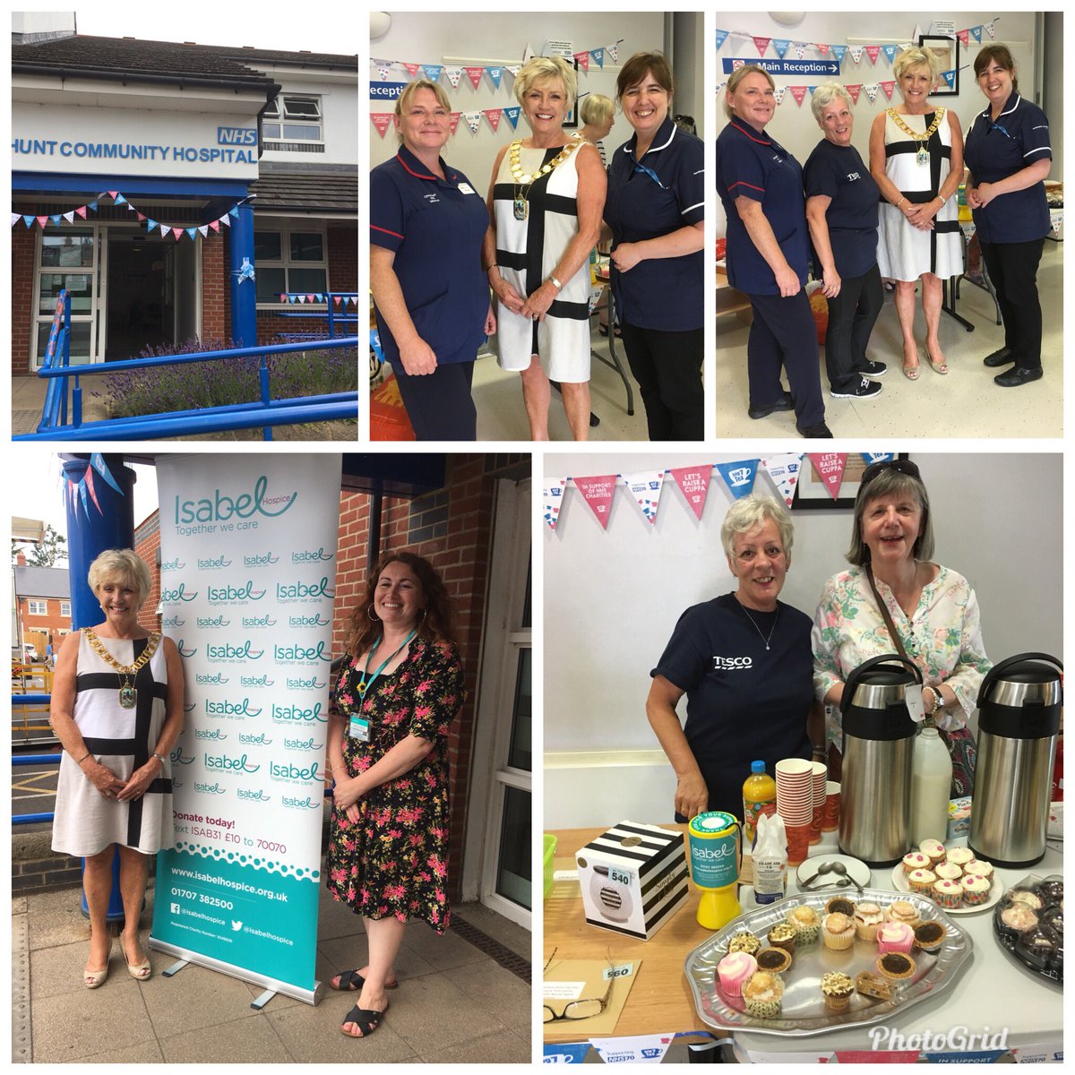#tescocommunitychampion went along to #CheshuntCommunityHospital to help out #NHS70thBirthdayCelebrations free tea &amp; cakes with #Raffledontions from Lyn @TescoCheshuntExtra donations going to #Isabelhospice @Group42South