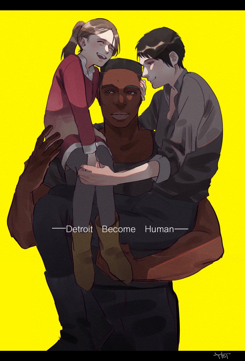 「#DetroitBecomeHuman
みんな幸せになってくれ… 」|伊禮ゆきとしのイラスト