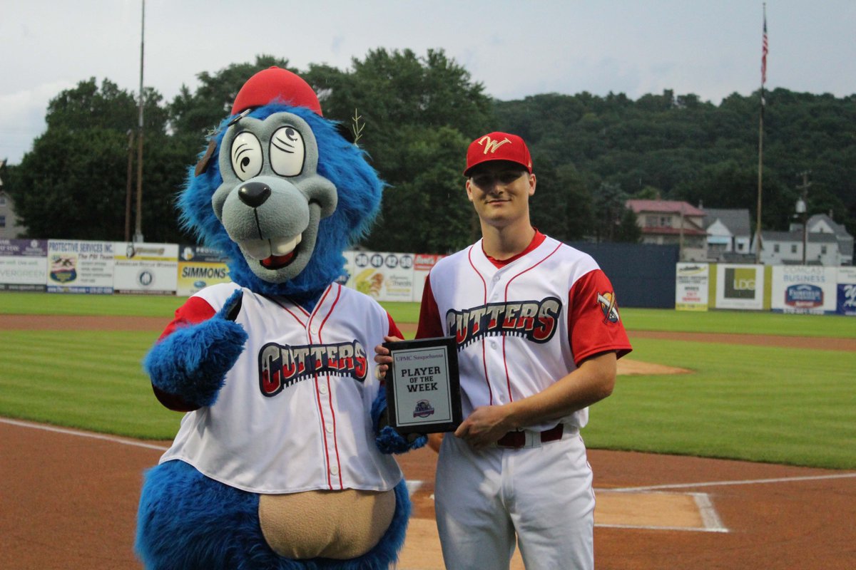 crosscutters's tweet photo. Congratulations to Cutters OF @benpelletier19 named the @UPMCSusquehanna Player of the Week for the week of June 25-July 1! #ItAllBeginsInBilltown #20Seasons https://t.co/rc0Uzdp8pL