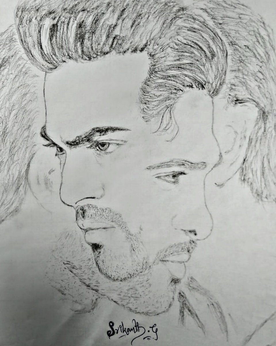 Allu Arjun Pencil Sketch Photos Download Free Mockup