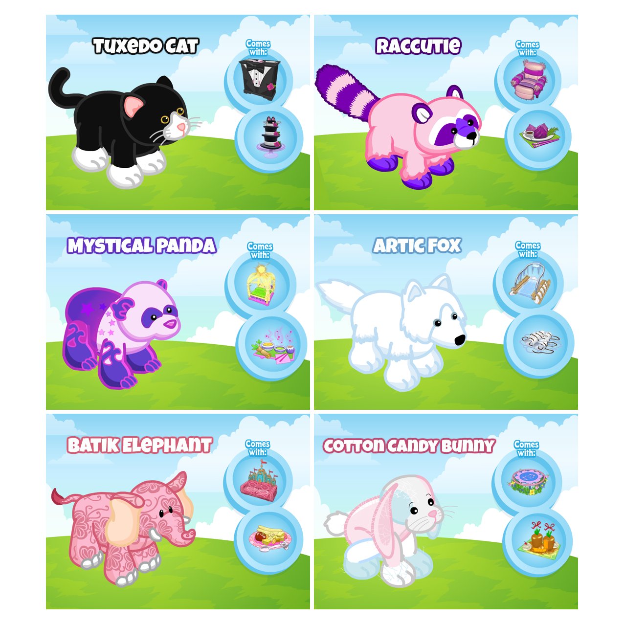 original webkinz animals