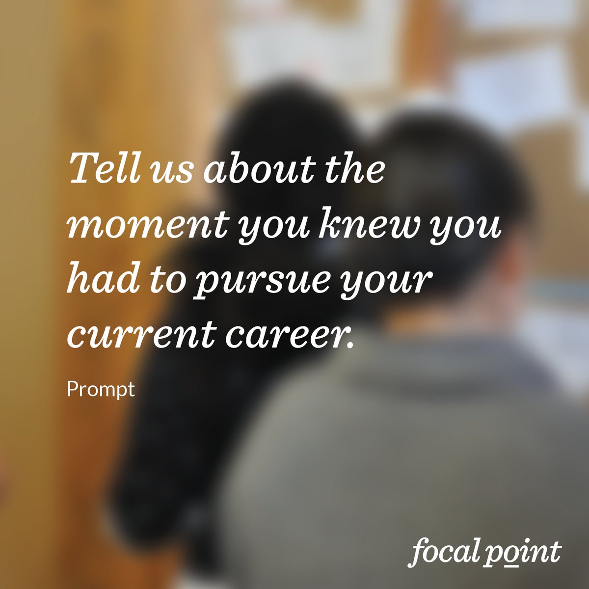 We get to tell our stories. Focal Point is a storytelling event featuring women of color designers. Our inaugural event is July 25 will feature Pecha Kuchas from four women who will tell us about the moment they knew they had to pursue your current career.