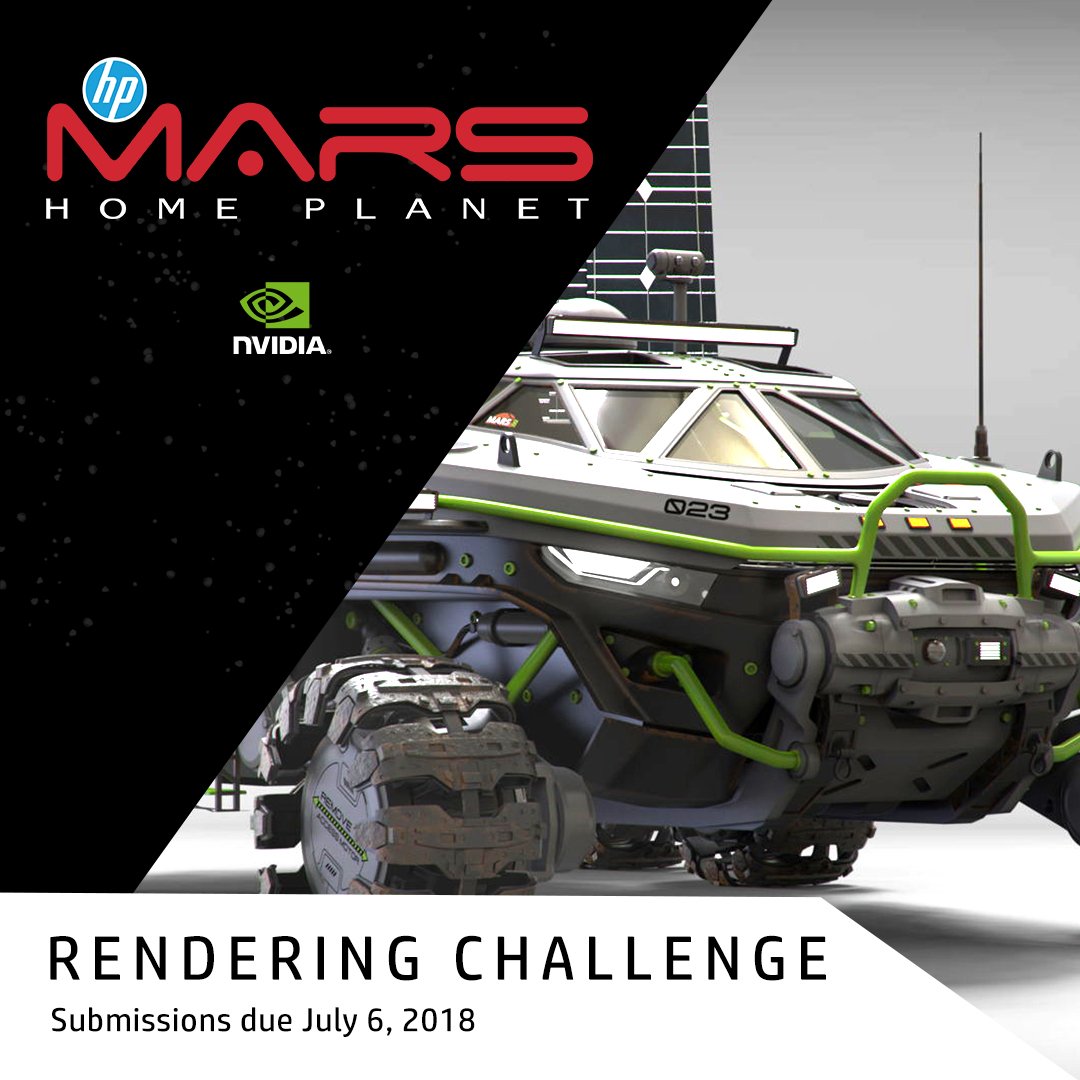 AutodeskMudbox's tweet image. The final countdown is on! Submit your Rendering Challenge entry by July 6 for the chance to win great prizes from #HPMarsHomePlanet. 
hpmarshomeplanet.com