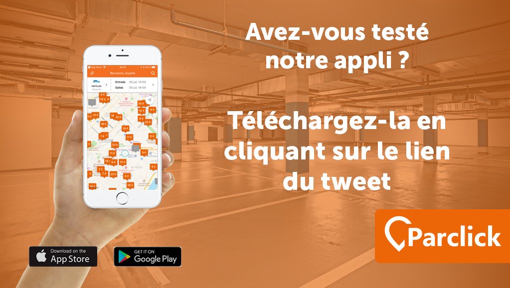 ParclickFrance's tweet image. Besoin d'un #parking, là tout de suite ? Emportez Parclick partout avec vous : garez-vous en 2 minutes, gérez vos réservations, et donnez votre avis sur les parkings ! #ParclickRocks

📲 🚗 app.adjust.com/awu0p1k