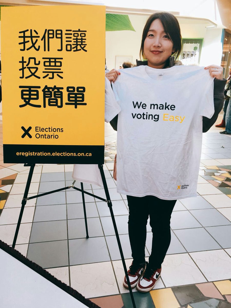 ElectionsON's tweet photo. #ThrowbackThursday to some of Elections Ontario's Provincial Voter Registration Month events. Have YOU registered online to vote? https://t.co/enFW9ClmMp #GetONIt #WeMakeVotingEasy https://t.co/jrcCv7mTIp