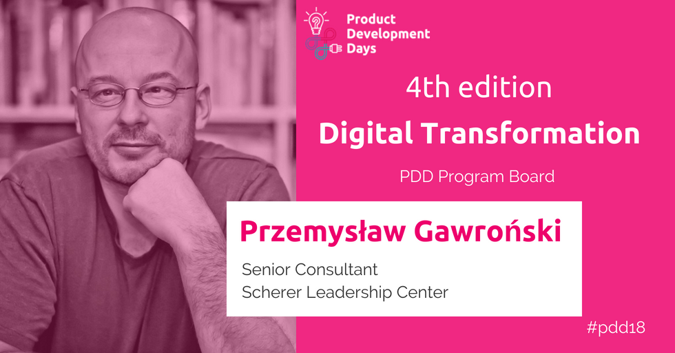 ProductDevDays's tweet photo. Introducing #PDD18 Program Board – Przemysław Gawroński, Senior Consultant at Scherer Leadership Center. "I don’t think people realize that we are all in the product business and every form of interacting and delivering something is a kind of product." #productstory #programboard https://t.co/vvFBoO8tlO
